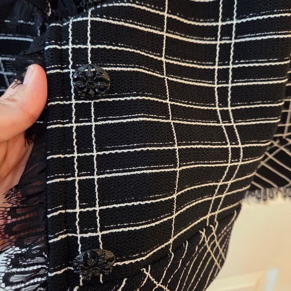 St. John Black and White Women's Jacket - Picture 5 of 6